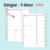 Refil Planner para Caderno de Disco (Caderno Inteligente) - 30 folhas (Semestral) - Pastel - Repapelar: Cadernos, Canetas, Lapiseiras e materiais de Papelaria