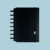 Agenda Inteligente Black A5 com capa preta e elástico.
