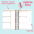 Refil Planner para Caderno de Disco (Caderno Inteligente) 30 folhas (Semestral) - Vintage