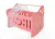 Brinquedo Berço Bonecas Bebê Reborn rosa com enxoval Alf
