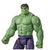 Boneco do Hulk Titan Hero Deluxe, com detalhes musculosos em verde e roupas roxas, ideal para fãs dos Avengers.