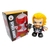 Boneco dançante do Thor, com cabelo loiro e martelo, ao lado da embalagem do produto.
