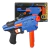 Lançador NERF Rival Finisher XX-700 Hasbro em azul com clip de recarga rápida e projéteis.
