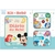 Kit Livro Infantil Diário do Bebê Disney Baby Diário, livro de pano, livro de banho