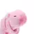 Pelúcia de capivara kawaii, rosa, com detalhes fofos e rabo que abana.