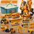 Kit veículos Transformers Robô de Diversão Magnético com Cesta de Brinde