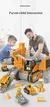 Kit brinquedo de montar educativo veículo trator de engenharia com chave de fenda elétrica na internet