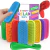 Kit com barras sensoriais coloridas e texturizadas para estímulo tátil e desenvolvimento infantil, ideal para crianças com autismo ou TDAH