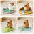 Crocodilo capivara suporte do telefone estatuetas animais ornamento capivara mob - comprar online