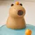 Imagem do Crocodilo capivara suporte do telefone estatuetas animais ornamento capivara mob