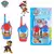 Brinquedo Walkie Talkie infantil da Patrulha Canina, com dois aparelhos nas cores azul e vermelho, mostrando personagens da série.