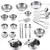 Brinquedo Faz de Conta Mini Cozinha Infantil 25 peças aço inox - Loja Xapeca | Desde 1998 entregando produtos de qualidade | Brinquedos, presentes, casa e decoração