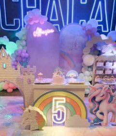 Numero NEON 50cm de alto - Almacén de Fiestas - Paraná -