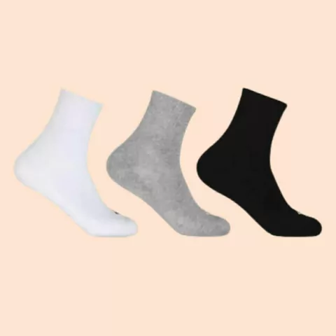 Kit com 3 Meias Hoahi Masculina Cano Longo