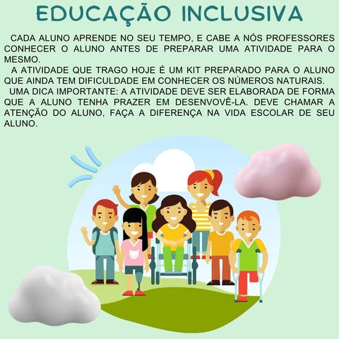 ADP 06 - Atividade adaptada - Números naturais (Sequência de 01 a 10).