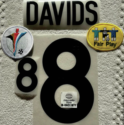 ESTAMPADO SELECCION DE HOLANDA EURO 2000 CON PARCHES #8 DAVIDS - comprar en línea