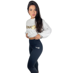 Imagem do Moletom Cropped Gold Branco