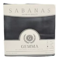 Juego de Sábanas 140x190 Microfibra - Blanco Salem