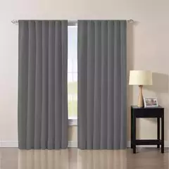 Juego Cortinas BlackOut Textil Blanco París - comprar online