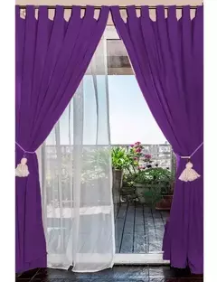 Imagen de Juego de Cortinas Madrás para Barral