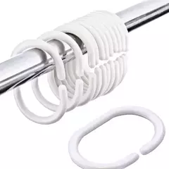 Ganchos para Cortina de Baño Pack X12