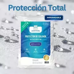 Cubre Colchón Impermeable con Toalla. Todas las Medidas! - Blanco Salem