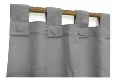 Juego de Cortinas Madrás para Barral - Blanco Salem