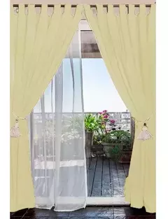 Juego de Cortinas Madrás para Barral - tienda online