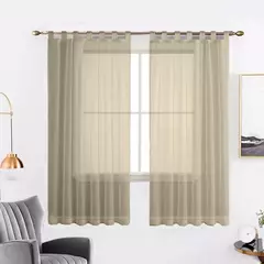 Juego de Cortinas de Voile para Barral - Blanco Salem