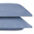 Kit 2 Fronhas 50x90 200 Fios Algodão Lynel Lisa Azul - Girassol Bordados | Cama - Mesa - Banho