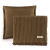 Kit Manta Almofada Decorativa Karsten Algodão Denver Marrom Cappuccino
