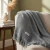 Manta Decorativa Algodão Piquet 1,50x2,00 Cavhome Cinza - Girassol Bordados | Cama - Mesa - Banho