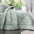 Edredom Queen Malha Soft Algodao Egipcio Francesa Verde - Girassol Bordados | Cama - Mesa - Banho