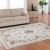 Tapete Sala Quarto 60x90 Antiderrapante Floral Bege