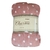 Roupao Adulto Com Capuz Appel Microfibra Flannel Poa Rosa