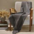 Manta Decorativa Dohler 1,50x2,10 Marrocos Cinza Chumbo - comprar online