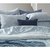 Kit Colcha Casal 180 Fios Karsten 3 Peças Anabela Azul - Girassol Bordados | Cama - Mesa - Banho