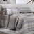 Jogo Cama Casal Malha Lynel Braid Azul Cinza - Girassol Bordados | Cama - Mesa - Banho