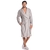Roupao Robe Fleece Adulto Daniela Tombini Leo Cinza - Girassol Bordados | Cama - Mesa - Banho