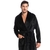 Roupao Robe Fleece Adulto Daniela Tombini Leo Preto