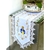 Caminho Trilho Mesa Bordado 0,40x1,50 Rudder Vaticano Branco - comprar online