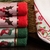 Kit 4 Panos Copa Cavhome Atoalhado Natal Vermelho - Girassol Bordados | Cama - Mesa - Banho