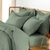 Kit 2 Fronhas 200 Fios Karsten Tom Verde - Girassol Bordados | Cama - Mesa - Banho