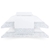 Jogo Cama Queen 300 Fios Buddemeyer Bordado Aida Cinza