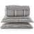 Kit Colcha Casal Lynel Sofistic 3 Peças Twill Cinza