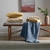 Manta Decorativa Karsten Lobato Azul - loja online