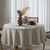 Toalha Mesa Redonda 8 Lugares Dohler Impermeavel Linhares Bege - comprar online