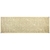 Tapete Passadeira 0,66x2,30 Antiderrapante Sisal Clean Bege - Girassol Bordados | Cama - Mesa - Banho