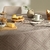 Toalha Mesa Retangular 6 Lugares Karsten Sempre Limpa Beamon Marrom - Girassol Bordados | Cama - Mesa - Banho