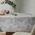 Toalha Mesa Quadrada 8 Lugares Karsten Sempre Limpa Grazia Cinza - Girassol Bordados | Cama - Mesa - Banho